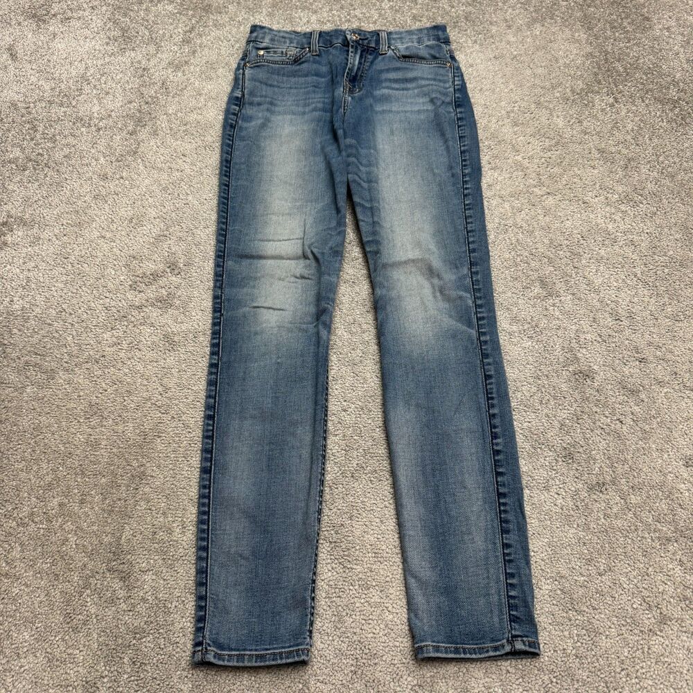 7 For All Mankind b(air) Ankle Skinny Denim Jeans Womens 26 Blue Stretch AU81219